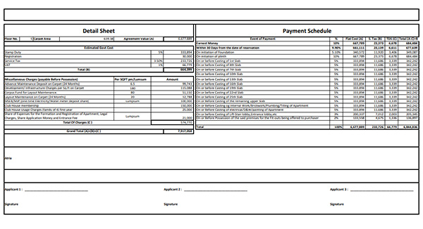 Bellanza Mulund West Costing Plan